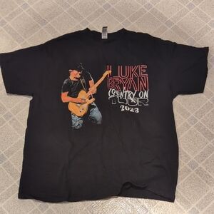 Luke Bryan Black Graphic T-Shirt